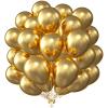 KALOR 12 Inch Metallic Gold Balloons, 50 Pcs Latex Helium Metallic Balloons for Kid's Birthday Party, Baby Shower, Wedding, Graduate Party Decorations view 1
