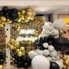 KALOR 12 Inch Metallic Gold Balloons, 50 Pcs Latex Helium Metallic Balloons for Kid's Birthday Party, Baby Shower, Wedding, Graduate Party Decorations view 3