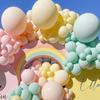 KALOR 12 Inch Pastel Green Balloons, 50 Pcs Latex Helium Macaron Balloons for Kid's Birthday Party, Baby Shower, Wedding, Graduate Party Decorations view 4