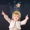 Angoily 1pc Kids Hair Accessories Turban Headband Star Hair Hoop Tinsel Headband Kids Headband Star Headpiece Foil Headband Star Headband Martian Antenna Headband Baby Scarf Christmas, Gloden view 3