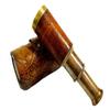6" Engraved Leather Brass Pocket Telescope, Nautical Pirate Spyglass Scope, Home Decor Gift view 4