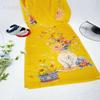 A43 Yellow vase of flowers Ao dai No pants Vietnamese Traditional Ao Dai For Women, Ao Dai For Women, Vietnamese Dress For Women, Ao Dai Dress For Women ao dai Tet Lunar New Year (2XL) view 2