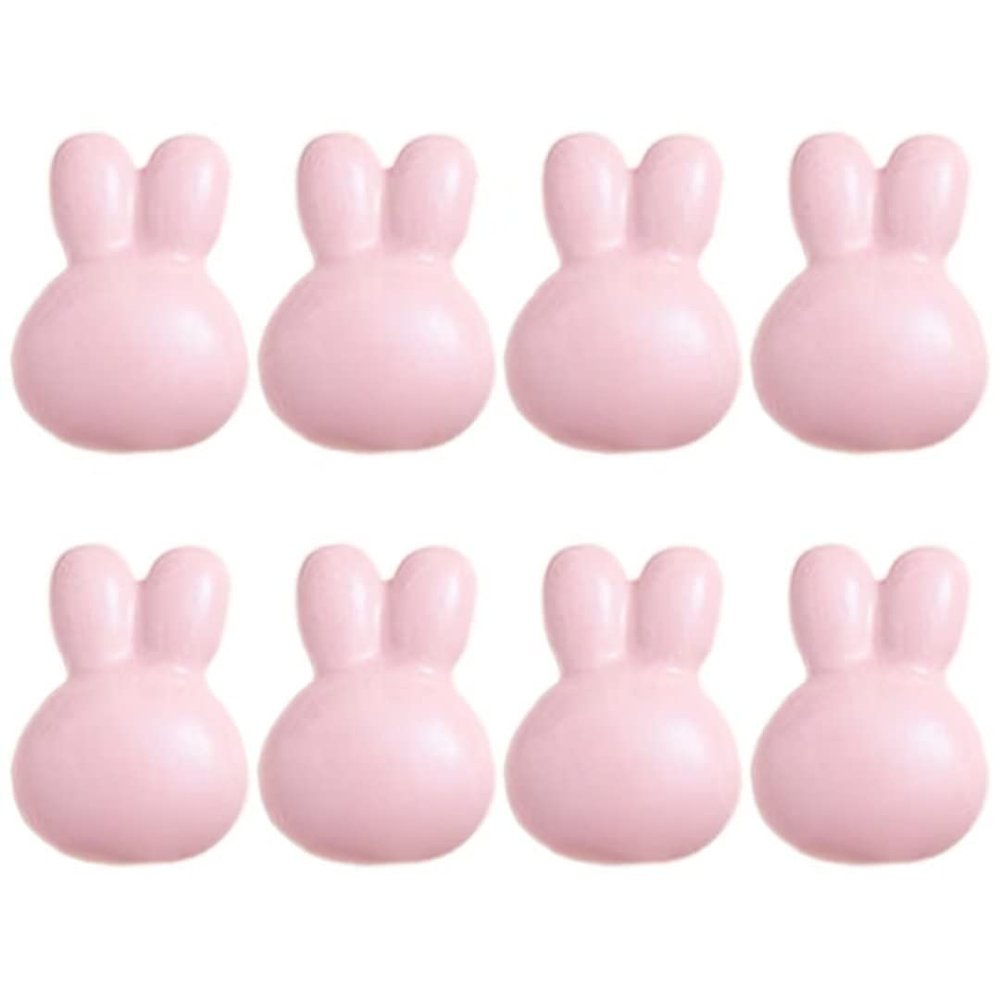 DubMag Crystal knobDraw knobs 8 Pcs Rabbit Head Shape Cabinet Cartoon Knob Pull Handle Ceramic Knobs Cute Knobs Cupboard Drawer Pulls Light Green Ceramic Dresser Handles Drawer Knobs (Color : Pink)