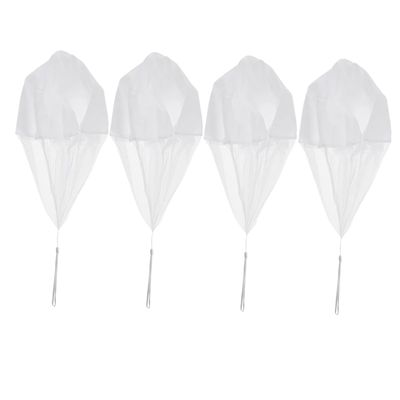 Abaodam 4pcs Boys and Girls Hand Throw Parachute Toys for Outdoor Fun Flying Toys for Boy Girl Engaging Parachutes Strings for Family Play and Travel Activities