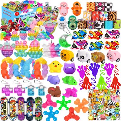 117 Pack Party Favors for Kids 4-8 8-12, Pop Fidget Toys, Treasure Box Toys for Classroom Prizes, Pinata Filler, Goodie Bag Stuffers, Carnival Prizes, Prize Box Toys for Kids Classroom