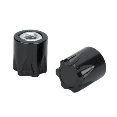 4pcs M4 Nut Wheel Rim Center Aluminum Alloy Upgrade Part for Axial SCX10 90046 D90 (Black)