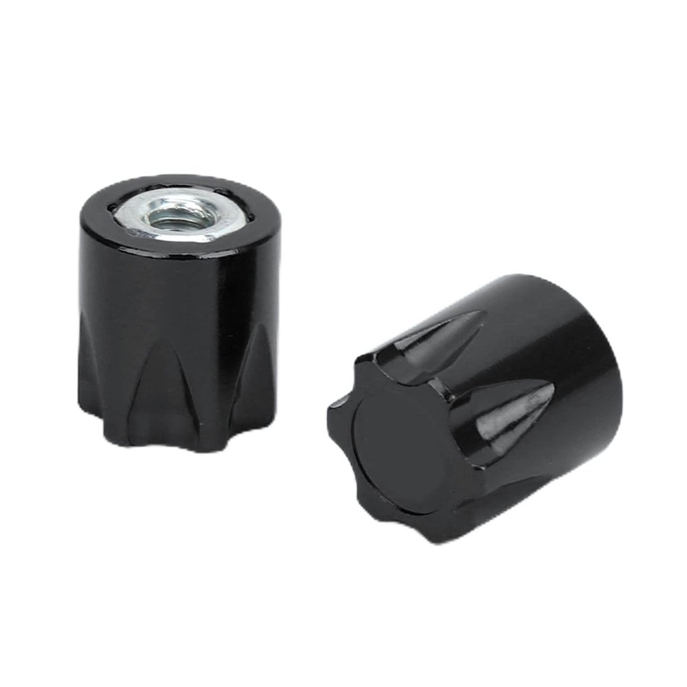4pcs M4 Nut Wheel Rim Center Aluminum Alloy Upgrade Part for Axial SCX10 90046 D90 (Black)