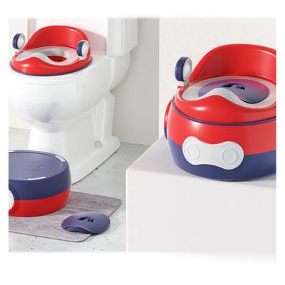 2 in 1 Portable Toddler Toilet Potty Training Seat with Step Stool Potty Chair for Kids Baby Boys Girls Non-slip Splash Guard Comfortable Safe Toddler Toilet Seat