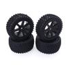4PCS 1/10 RC Car Rubber Tyres Plastic Wheels for Redcat for HSP HPI Hobbyking for for Traxxas Losi VRX LRP for ZD Racing 1/10 Buggy Modification Accessories view 1
