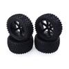 4PCS 1/10 RC Car Rubber Tyres Plastic Wheels for Redcat for HSP HPI Hobbyking for for Traxxas Losi VRX LRP for ZD Racing 1/10 Buggy Modification Accessories view 4