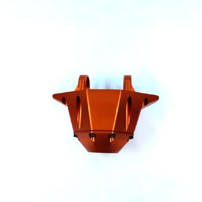 KEBEILEE CNC 7075#Aluminum Rear Axle Housing Halves Design for traxxas UDR 1/7 (Orange)