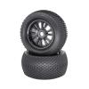 2 Pieces/lot 140mm Rubber Tires with Aluminum Alloy Metal Wheels 17mm Hex for 1/8 RC Car for Monster Truck Buggy Truggy Refit Parts Modification Accessories view 1