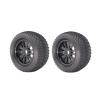 2 Pieces/lot 140mm Rubber Tires with Aluminum Alloy Metal Wheels 17mm Hex for 1/8 RC Car for Monster Truck Buggy Truggy Refit Parts Modification Accessories view 2