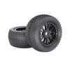 2 Pieces/lot 140mm Rubber Tires with Aluminum Alloy Metal Wheels 17mm Hex for 1/8 RC Car for Monster Truck Buggy Truggy Refit Parts Modification Accessories view 4