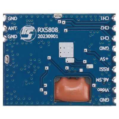 ALOEU 1Pcs FPV 5.8G Wireless Mini Audio Video Receiver Module RX5808 for FPV System RC Helicopter, Silver & Blue, 500373687