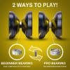 FETESNICE LY10 Yoyo Professional Responsive Yoyo, Dual Purpose Metal Yo-yos for Kids 8-12 Beginner, Unresponsive Yo yo Bearing for Adults with Removal Bearing Tool, 10 Strings (Black-Yellow) view 2