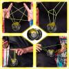 FETESNICE LY10 Yoyo Professional Responsive Yoyo, Dual Purpose Metal Yo-yos for Kids 8-12 Beginner, Unresponsive Yo yo Bearing for Adults with Removal Bearing Tool, 10 Strings (Black-Yellow) view 3