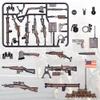 MaozyHomie 36 Pcs Weapons Pack Military U.S Field Force Weapons Toy Set - Brown Weapons Accessories Weapon Battle Building Blocks Compatible with Major Brand, 3 Years Old and up view 3