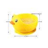 Oligey Silicone Baby Bowl Stay Put as Independent Eater Led Weaning Supply,The Ducky Cartoon Suction Dishware with Protrusion is Spill and Topple Proof for Kid Solid Food Feeder Self Learning Smoothly view 2