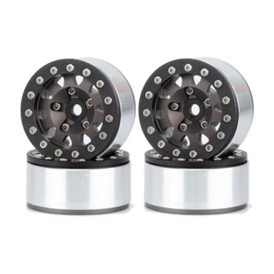 Upgrade Parts for Axial for RC4WD for D90 for TF2 for Tamiya CC01 for LC70 for JIMNY 4PCS 1.55 Metal Bead Lock Wheel Rim Hub for 1/10 RC Crawler Car (Color : 1)