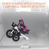 5-in-1 Tricycle Stroller for Toddlers 18 Months to 5 Years, Adjustable Push Handle, Rotatable Seat,Retractable Canopy,Folding Baby Tricycle,w/Detachable Guardrail, Footrest,Purple view 2