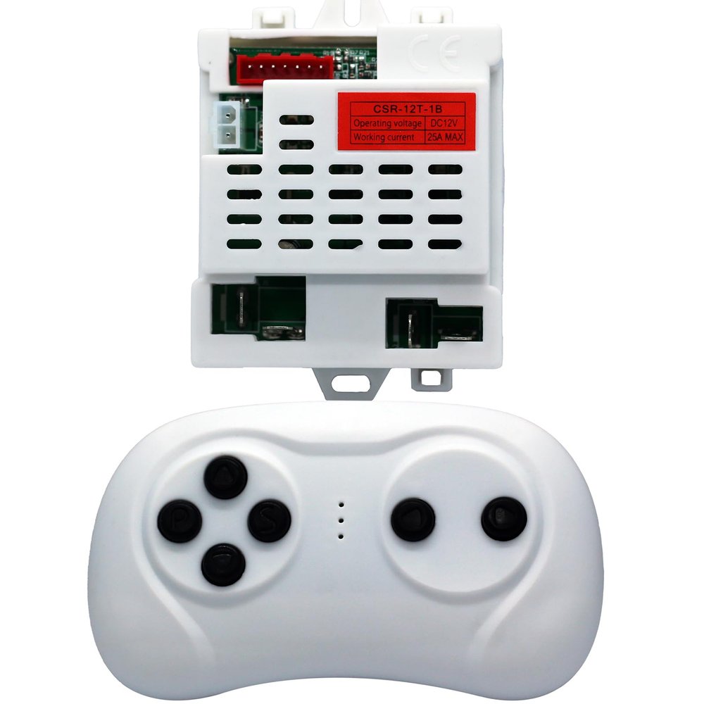 Replacement CSR-12T-1B=CSR-12T-1A 12v Control Box and 2.4ghz Remote Control for Ride on car Compatible with Power Wheels Best Choice Products Jeep Parts KidsTruck Controller Control kit