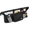 ZZM Double Stroller Organizer for Bob Duallie and Baby Jogger City Mini GT2, Double Baby Stroller Accessories with 2 Cooler Pockets, Parent Console Double Jogging Stroller Organizer(Empty Bag) view 1
