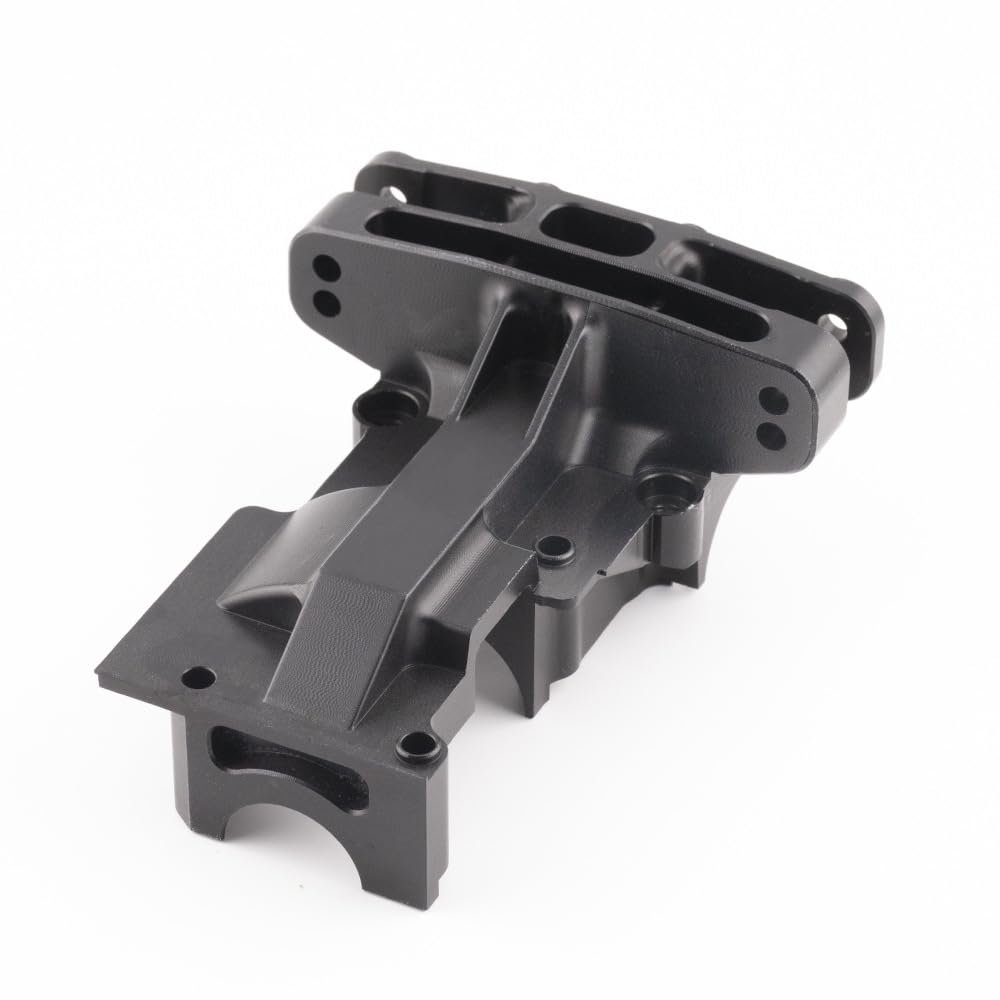 Aluminum Rear Wave Box Gearbox Upper Shell Cover RC Parts for TRAXXAS 1/5 X-MAXX 8S Monster TRUCK-77086-4, 1/6 4WD XRT 8S-78086-4 RC Car, Black