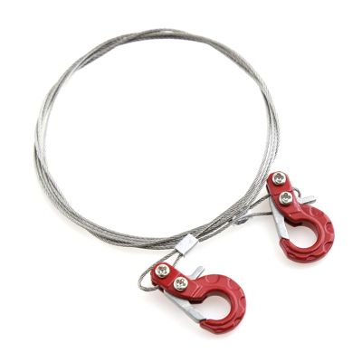 CALFEE Upgrade Parts for Axial for TRX4 for SCX10 90046 for Tamiya CC01 for D90 for D110 RC Car Metal Tow Rope with Trailer Hook 1/10 RC Climbing Car (Color : 3)