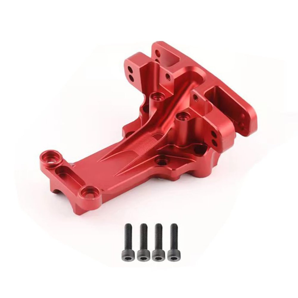 Aluminum Front Wave Box Gearbox Upper Shell Cover RC Parts for TRAXXAS 1/5 X-MAXX 6S 8S, 1/6 4WD XRT 8S Monster Truck RC Car, Red