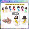 Sumind 50 Pcs Little Jesus Figures Christmas Mini Pocket Jesus Figurines Bulk Original Design for Xmas Hide and Seek Religious Party Favors Sunday School Baptism Gifts(Bright Color) view 2