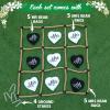 VercanMonth 3 x 3 ft Wedding Game for Reception Instant Setup No Assembly Outdoor Game Bean Bag Toss with Rope Yard Backyard Lawn Games for Wedding(Heart) view 2