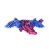 Flavery 3D Printed Dragon - 18 inch Flying Articulated Dragon with Wings, Flexible Winged Crystal Fidget Toy, Home Decor, Birthday Gift, Desk Pet(Purple) view 2
