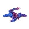 Flavery 3D Printed Dragon - 18 inch Flying Articulated Dragon with Wings, Flexible Winged Crystal Fidget Toy, Home Decor, Birthday Gift, Desk Pet(Purple) view 4