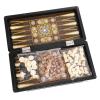 3 in 1 Wooden Checkers Backgammon Chess Set Travel Chess Set Foldable Chessboard with Wooden Chess Pieces Set Portable Board Game Set (Color : 34x34cm) (34x34cm) view 4