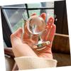 ERINGOGO 2pcs Crystal Globe Gold Decor Ornament Gold Trim Delicate Globe Model Round Geographic Educational Decor Desktop Pujiang High Borosilicate Glass Mini view 3