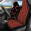 PinUp Angel Red Flamingo Black Stripes Print Cute Patterned Full Seat Covers Sets for Cars Trucks SUV, Universal Fit Floral Stripes Cow Printed Premium Interior Car Seat Cover view 4