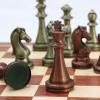 11 Inches with Metal Chess Pieces Handmade Portable Travel Sets with Game Storage Slots Folding Portable Board Game Set view 4