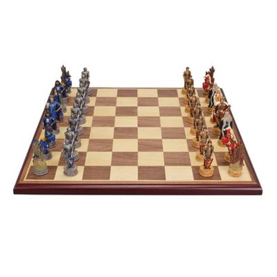 Wooden Chess Luxury Travel Chess Set Resin Chess Pieces Children and Adults Educational Toys Home Decoration Chess Set (Color : B Chess Pieces) (A Chess Pieces+a Chessboard)