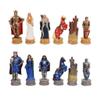 Wooden Chess Luxury Travel Chess Set Resin Chess Pieces Children and Adults Educational Toys Home Decoration Chess Set (Color : B Chess Pieces) (A Chess Pieces+a Chessboard) view 4