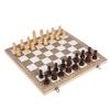 3 in 1 Travel Games Chess Checkers Chessmen Entertainment Game Board Portable Board Game Set (Color : 34x34cm) (29x29cm) view 1