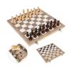 3 in 1 Travel Games Chess Checkers Chessmen Entertainment Game Board Portable Board Game Set (Color : 34x34cm) (29x29cm) view 2