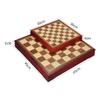 Checkers Backgammon Travel Wooden Wood Chess Pieces Chess Set (Size : 30304cm) (45 * 45 * 6cm) view 2
