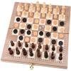 29.5X29Cm Wooden Foldable Chess Portable Three-Dimensional Chess Piece for Adults Educational Entertainment Toys for Children view 4