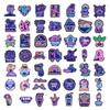 100pcs Cool Neon Stickers for Kids Teens Waterproof Vinyl Stickers for Water Bottle Scrapbook Laptop Skateboard Guitar Phone Case view 3