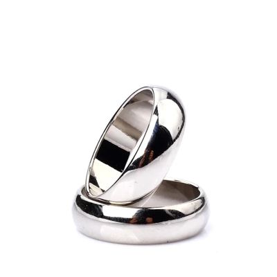 blue-ther 1 pcs Silver Cambered PK Ring Magnetic Ring PK Ring Magic Show Magic Props Magic Tricks (20mm)