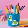 100pcs Cute Cartoon Dinosaur Stickers for Kids Waterproof Vinyl Dino Stickers for Water Bottle Scrapbook Laptop Skateboard Computer for Teens Kids Girls view 2