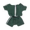 niannyyhouse 10cm 15cm Plush Doll Clothes Solid Color Coat Pants Sportswear Outfit Dolls Accessories Dress Up (Green-15cm) view 1