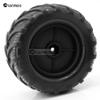 Chanmoo 1/18 RC Monster Truck Tires and Hard Plastic Wheels Rims 12mm Hex 1/16 Rubber Buggy Off Road Tyres OD 100mm for 1:16 1/12 1/14 Scale Truck Car Traxxas E-REVO HSP HPI Tamiya Losi 4PCS (Black) view 4