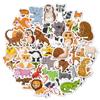 100pcs Cartoon Animal Stickers for Kids Waterproof Vinyl Stickers for Water Bottle Scrapbook Laptop Skateboard Computer Classroom Reward for Teens Boys Girls view 1